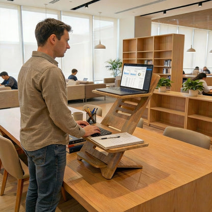 Bureau Assis Debout Tunisie – Bureau De Travail Ergonomique En Bois Réglable En Hauteur Et Ajustable